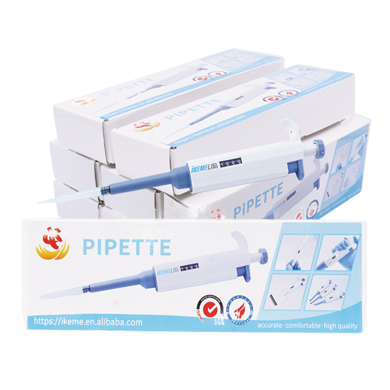 Digital Adjustable Micropipette (0.1 µL–10 mL) – Single-Channel Manual Pipette with Plastic Tips for Laboratory Liquid Handling