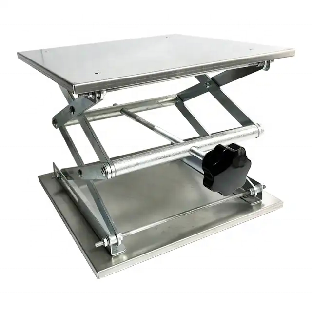 LJ450-200 Laboratory Lab Jack – Adjustable Lifting Platform in Aluminum or Stainless Steel