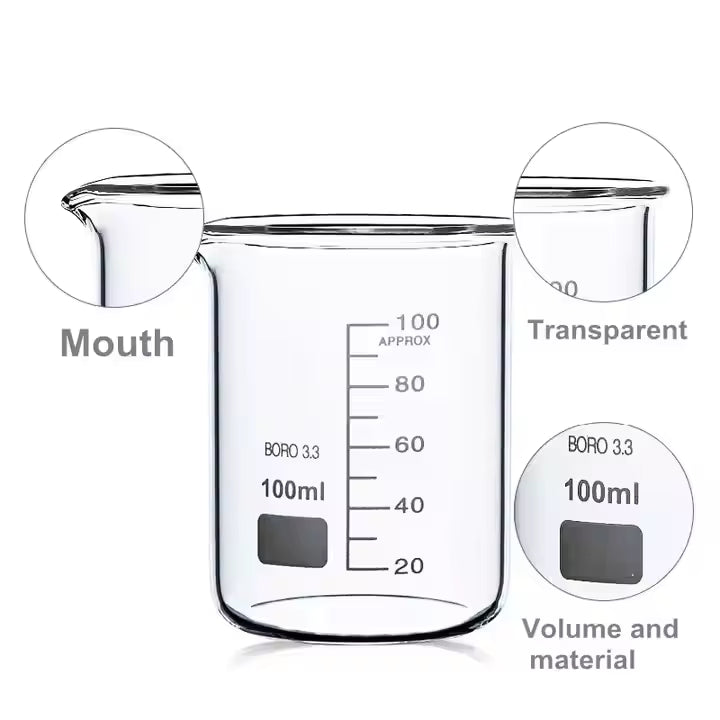 High-Quality Laboratory Glass Beakers (50–5000 mL)